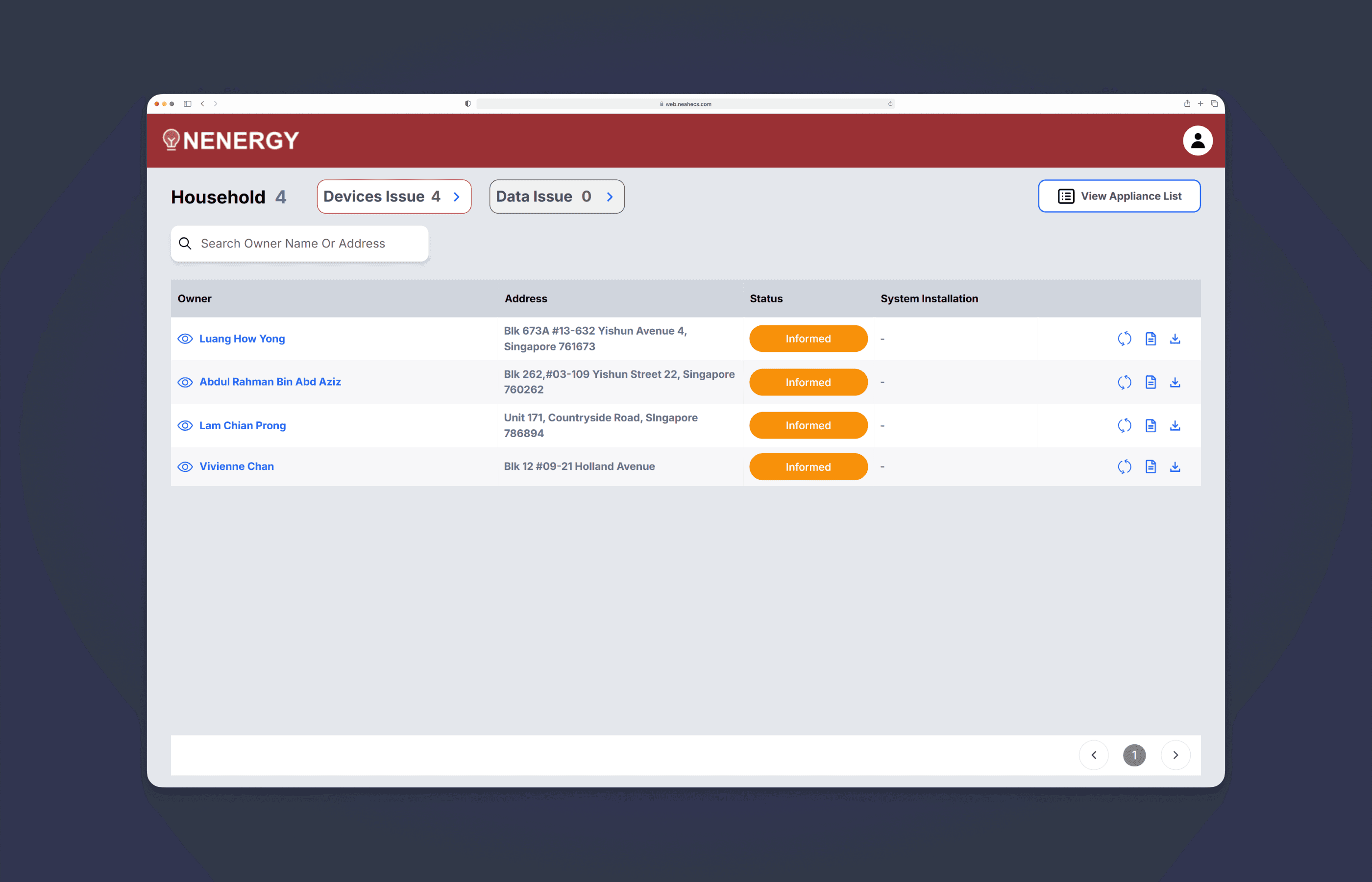 ONenergy Web Platform